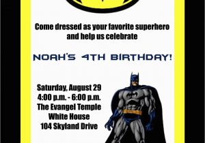 Batman Birthday Invitation Template Birthday Invitations Batman Birthday Invitations