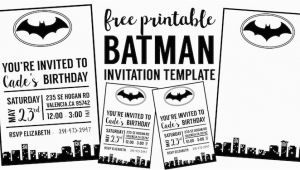 Batman Birthday Invitation Template Free Batman Invitation Template Paper Trail Design