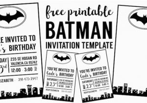 Batman Birthday Invitation Template Free Batman Invitation Template Paper Trail Design