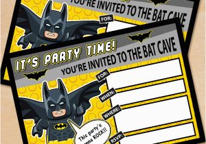 Batman Birthday Invitation Template Free Printable Lego Batman Birthday Invitation