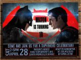 Batman Vs Superman Birthday Party Invitations Batman Vs Superman Birthday Invitation Batman Vs Superman