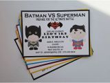 Batman Vs Superman Birthday Party Invitations Batman Vs Superman Birthday Party by 1stimpressioninvites