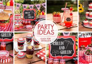 Bbq Birthday Party Decorations Gingham Picnic Party theme Picnic Party Supplies Party