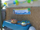 Beach theme Birthday Decorations Beach themed 1st Birthday Party Home Party Ideas