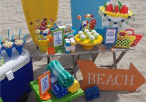 Beach theme Birthday Decorations Beach themed Kid Birthday Party Home Party Ideas