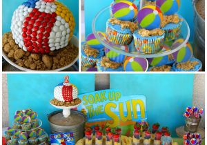 Beach theme Birthday Decorations Kara 39 S Party Ideas Beach Ball Birthday Party Supplies