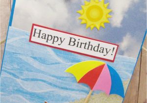 Beach themed Birthday Cards Beach Birthday Card Ocean themed Card Sandy Beach