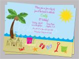 Beach themed Birthday Cards Birthday Card Beach theme Birthday Tale