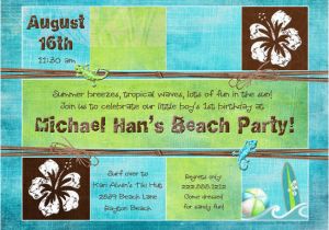Beach themed First Birthday Invitations Beach themed Birthday Invitations Lijicinu A00982f9eba6