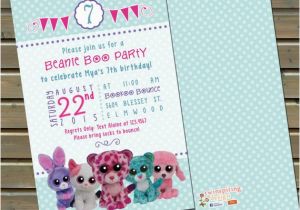 Beanie Boo Birthday Invitations 20 or 30 Printed Beanie Boo Birthday Party by