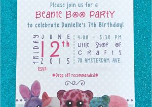 Beanie Boo Birthday Invitations Beanie Boo Bonanza B Lee events
