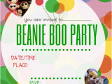 Beanie Boo Birthday Invitations Beanie Boo Party Ideas