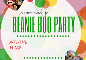 Beanie Boo Birthday Invitations Beanie Boo Party Ideas