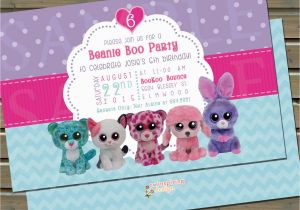 Beanie Boo Birthday Invitations Beanie Friends Birthday Party Invitation by Twinspiringdesign