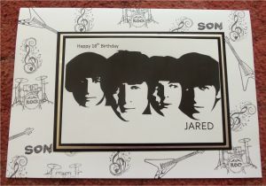 Beatles Birthday Card Musical Birthday Alizabethy Card Making Addict Beatles 18th