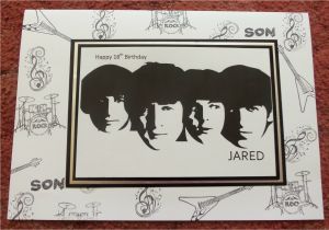 Beatles Birthday Card Musical Birthday Alizabethy Card Making Addict Beatles 18th