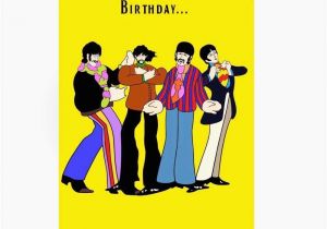 Beatles Birthday Card Musical Birthday Beatles Birthday Card Lovely Beatles Birthday