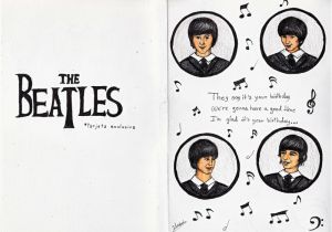 Beatles Birthday Card Musical the Beatles Birthday Cards Cardspark Party Invitations Ideas