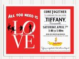 Beatles Birthday Invitations Beatles Party Invitation