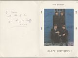 Beatles Happy Birthday Card Lot Detail Vintage Beatles Birthday Card