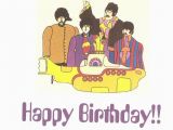 Beatles Happy Birthday Card the Beatles Yellow Submarine Birthday Card