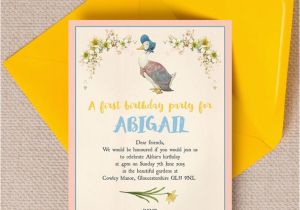 Beatrix Potter Birthday Invitations Beatrix Potter 39 S Jemima Puddle Duck Party Invitation From