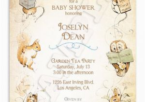 Beatrix Potter Birthday Invitations Beatrix Potter Baby Shower Invitation