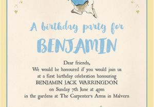 Beatrix Potter Birthday Invitations Beatrix Potter Peter Rabbit Party Invitation