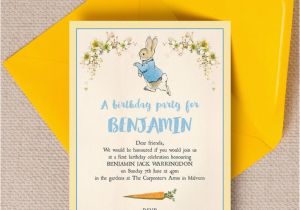 Beatrix Potter Birthday Invitations Beatrix Potter Peter Rabbit Party Invitation