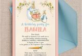 Beatrix Potter Birthday Invitations Flopsy Bunnies Beatrix Potter Birthday Party Invitation