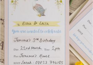 Beatrix Potter Birthday Invitations Pack Of 10 Beatrix Potter Jemima Puddle Duck Invitations