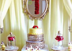 Beauty and the Beast Birthday Party Decorations Kara 39 S Party Ideas Charming Beauty and the Beast 1st