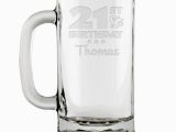 Beer Birthday Gifts for Him Personalized 21st Birthday Glass Beer Mug Customized