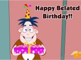 Belated Birthday E Card Belated Birthday Pictures Images Graphics for Facebook