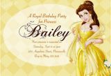 Belle Birthday Party Invitations Belle Birthday Invitations