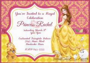 Belle Birthday Party Invitations Belle Printable Birthday Party Invitation by