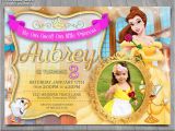 Belle Birthday Party Invitations Princess Belle Invitation Disney Beauty and the Beast Invite