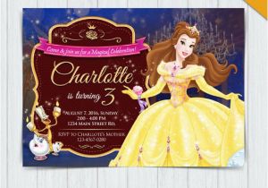 Belle Birthday Party Invitations Princess Belle Printable Birthday Party Invitations Page