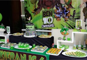 Ben 10 Birthday Decorations Ben 10 Birthday Party Ideas Picnikpartyideas