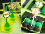 Ben 10 Birthday Decorations Kara 39 S Party Ideas Ben 10 Alien themed Birthday Party