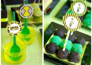 Ben 10 Birthday Decorations Kara 39 S Party Ideas Ben 10 Alien themed Birthday Party