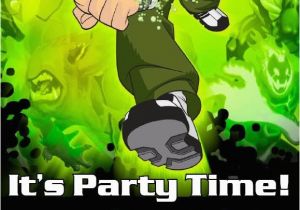 Ben 10 Birthday Invitation Cards Templates Ben 10 Birthday Invitation Party theme Ben Ten