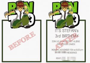 Ben 10 Birthday Invitation Cards Templates Stefansecz Memorable Excursions November 2014
