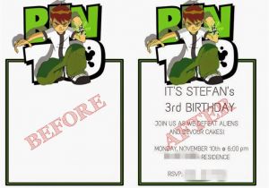 Ben 10 Birthday Invitation Cards Templates Stefansecz Memorable Excursions November 2014
