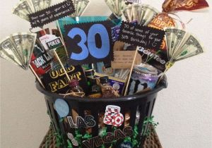 Best 30th Birthday Gift Ideas for Him 30th Birthday Basket for A Man Made This for My Husband