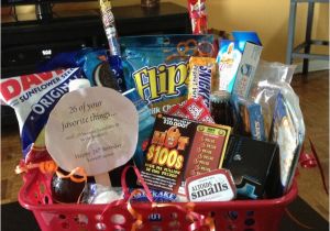 Best 30th Birthday Present for Boyfriend Boyfriend Birthday Basket 26 Of His Favorite Things for