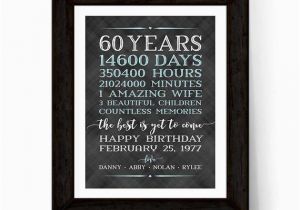 Best 60th Birthday Gifts for Husband 60th Birthday Gifts for Men Him Husband Adult Birthday Gift