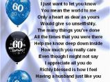 Best 60th Birthday Gifts for Husband Fridge Magnet Personalised Husband Poem 60th
