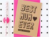 Best Free E Birthday Cards Uk Best Mum Ever Happy Birthday 39 Mum Birthday Card by Scissor