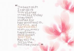 Best Gift for Sister On Her Birthday Birthday Wishes for Sisters Page 16 Nicewishes Com